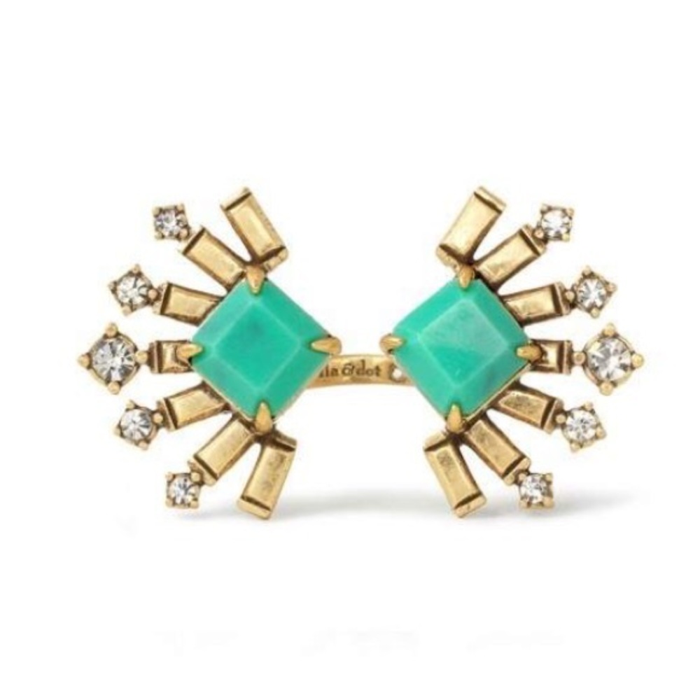 Stella & Dot Turquoise Veda Split Ring